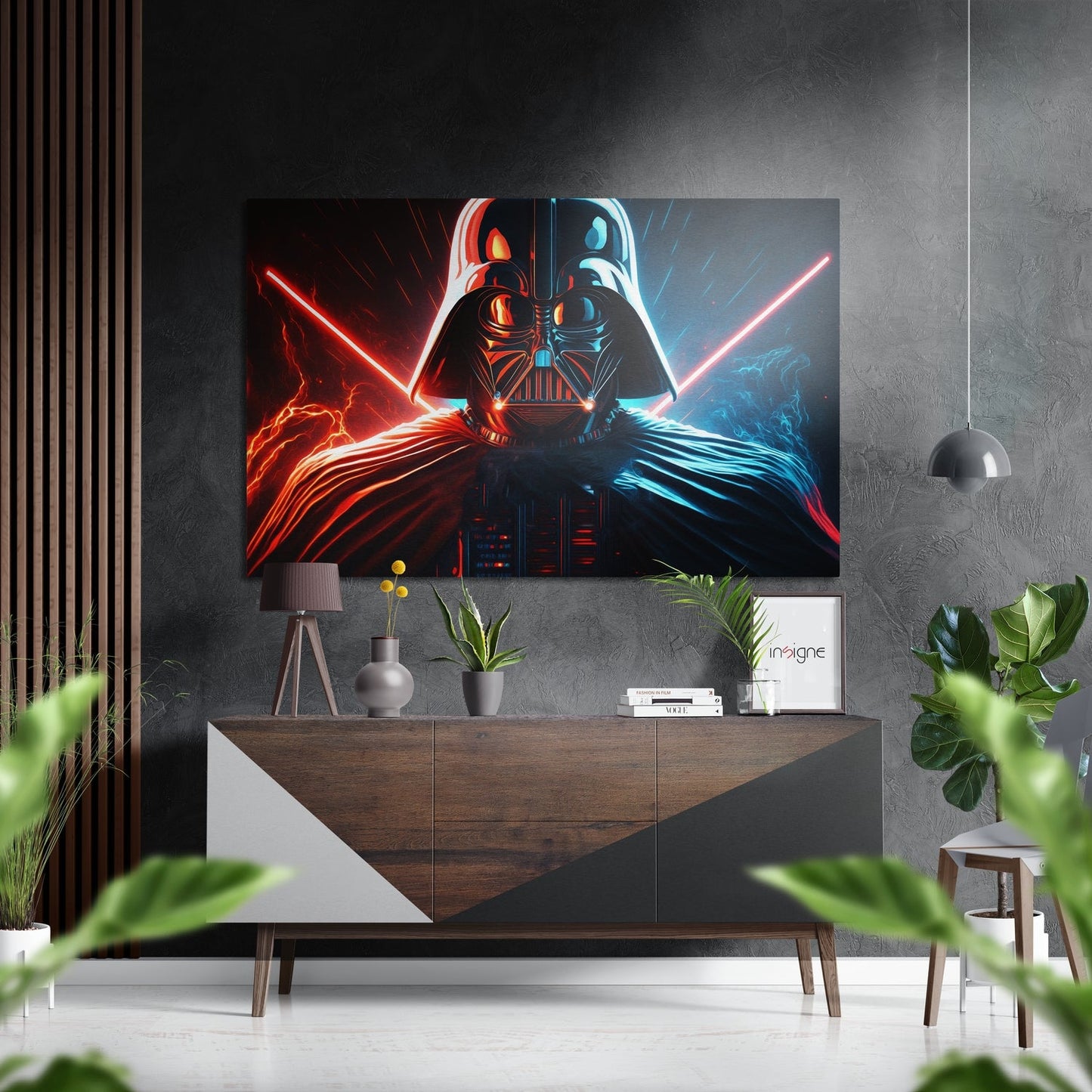Darth Wader Brushed Aluminum Dibond Wall Art