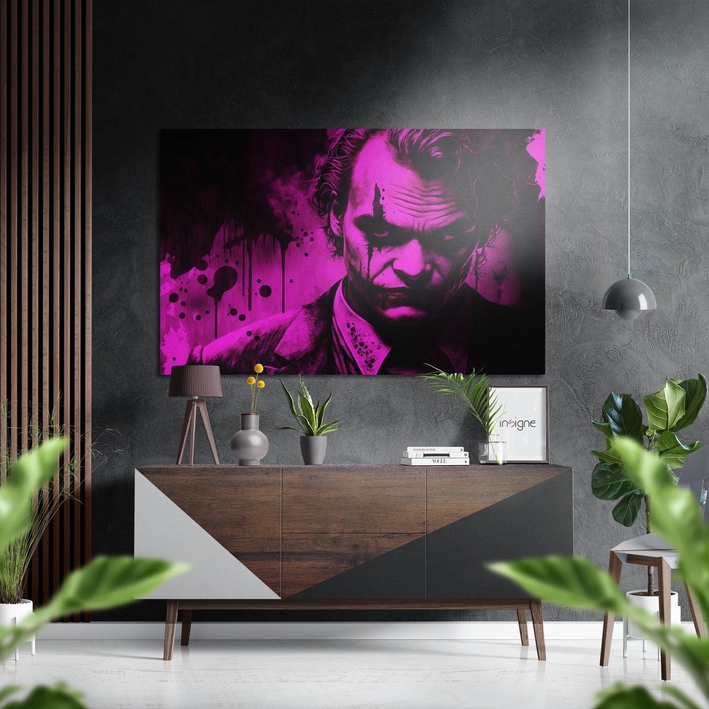 Joker Brushed Aluminum Dibond Wall Art