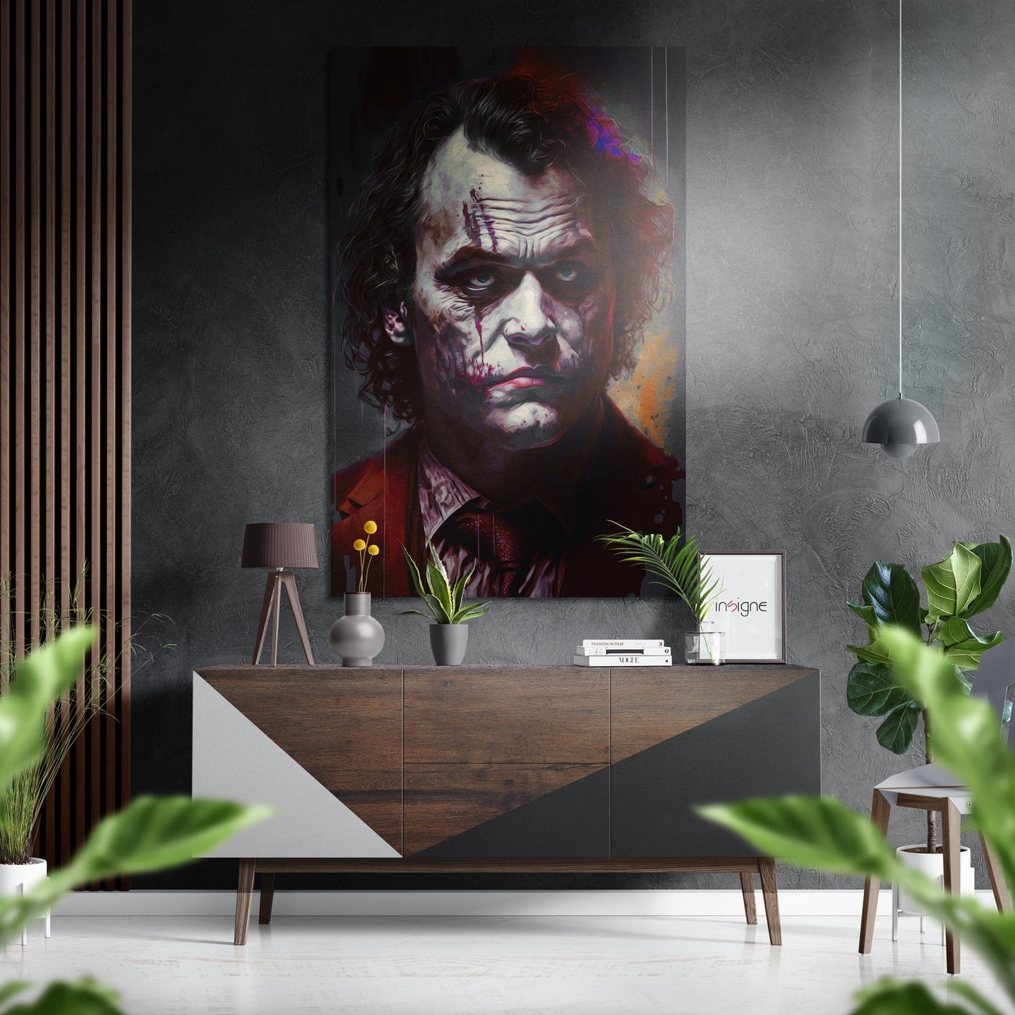 Joker Brushed Aluminum Dibond Wall Art