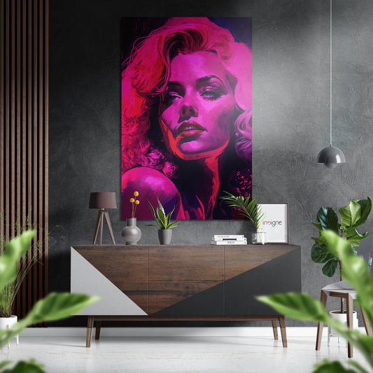 Marilyn Monroe Brushed Aluminum Dibond Wall Art-0