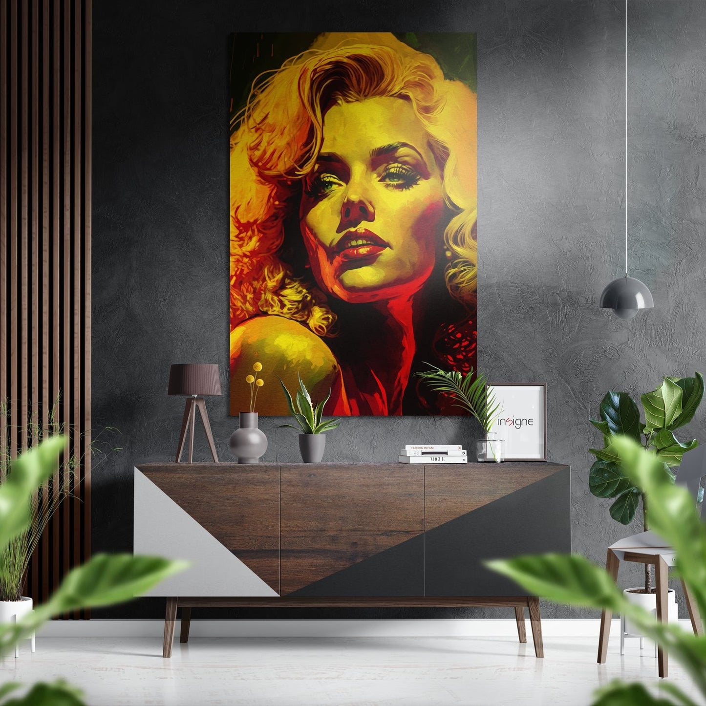 Marilyn Monroe Brushed Aluminum Dibond Wall Art