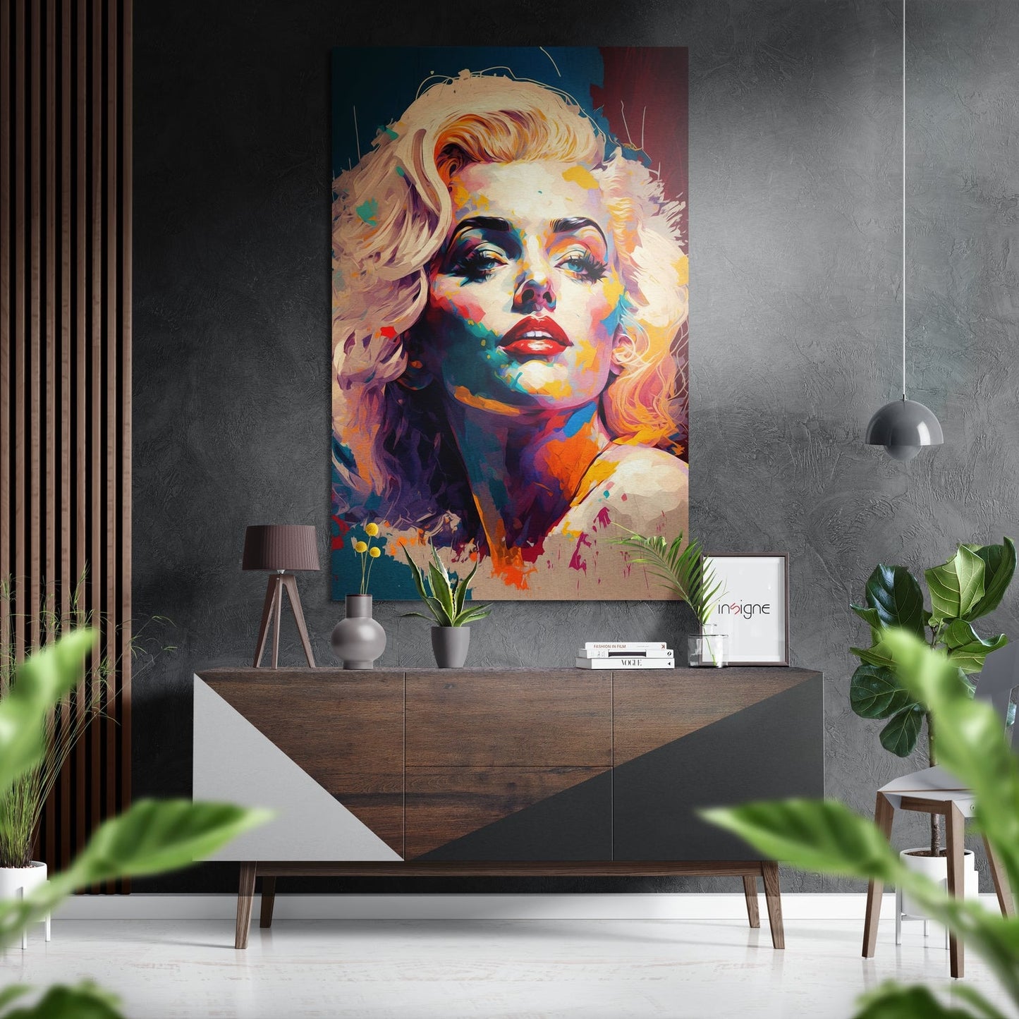 Marilyn Monroe Brushed Aluminum Dibond Wall Art