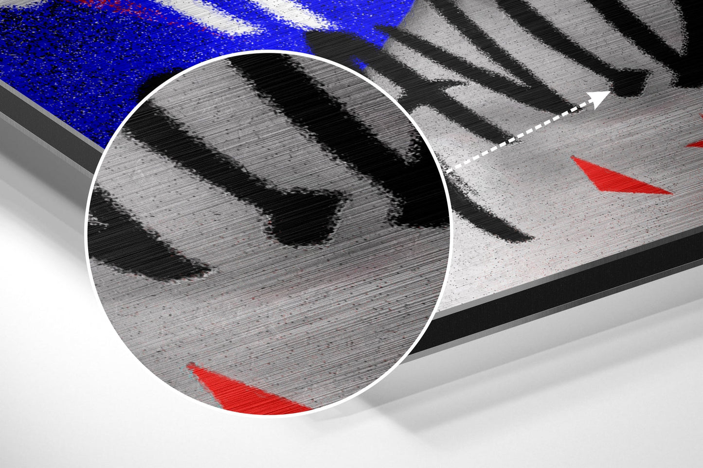 David Bowie Brushed Aluminum Dibond Wall Art