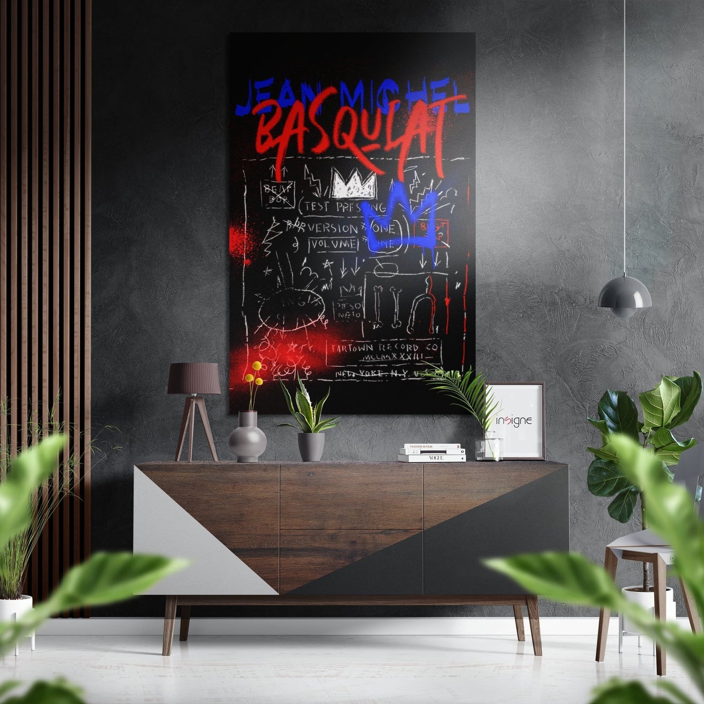 Basquiat Brushed Aluminum Dibond Wall Art