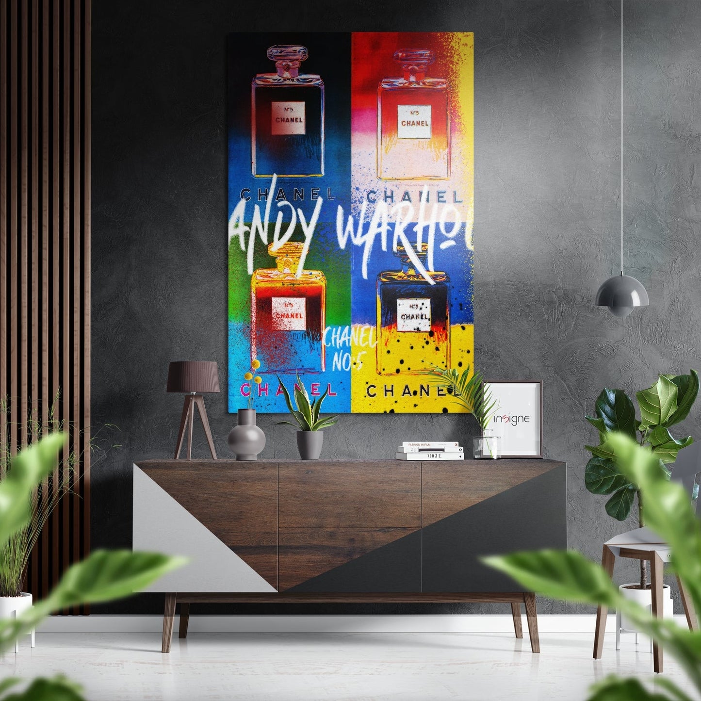 Andy Warhol Brushed Aluminum Dibond Wall Art