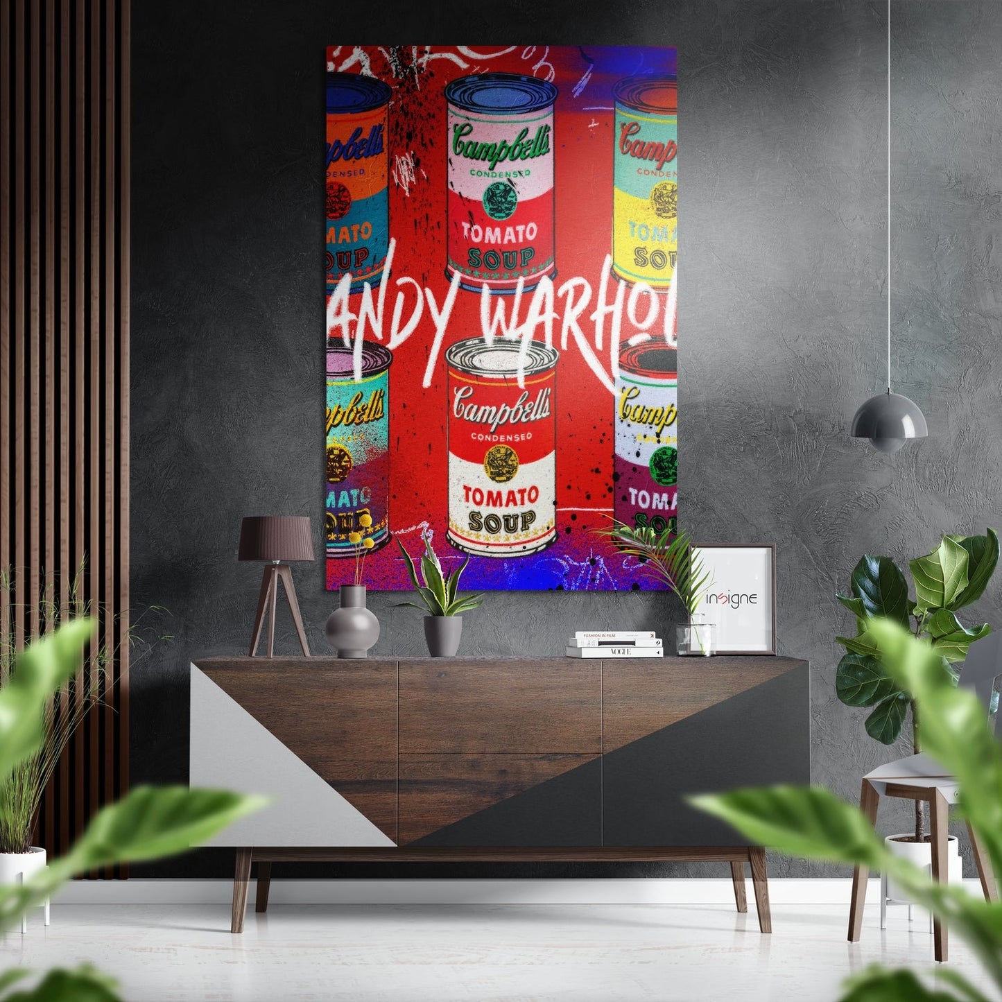Andy Warhol Brushed Aluminum Dibond Wall Art