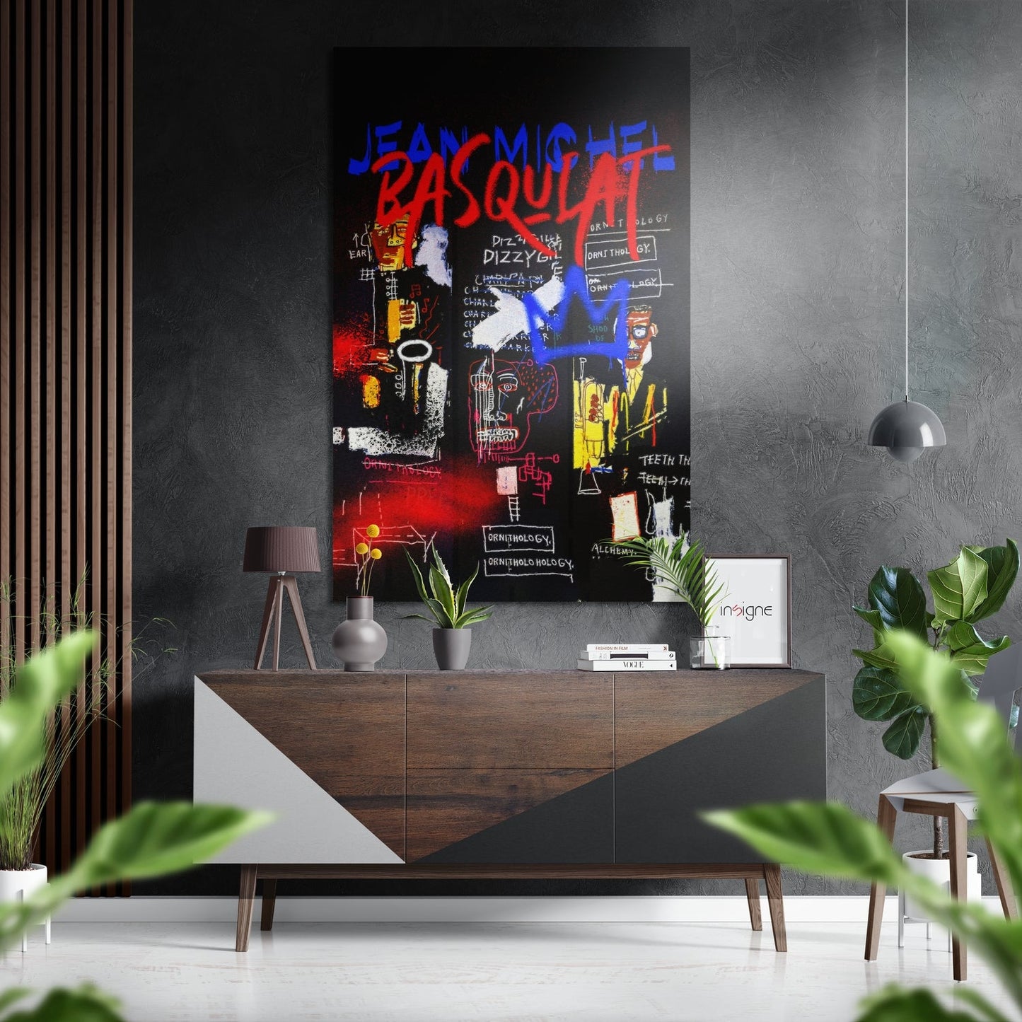 Basquiat Brushed Aluminum Dibond Wall Art