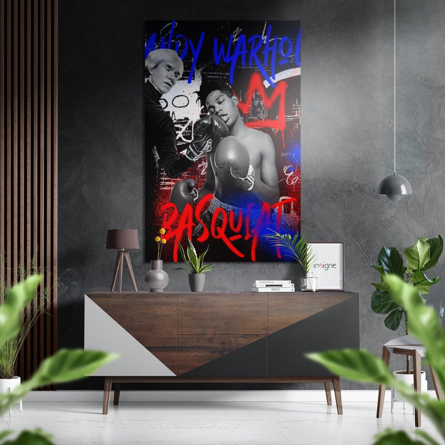 Basquiat Brushed Aluminum Dibond Wall Art