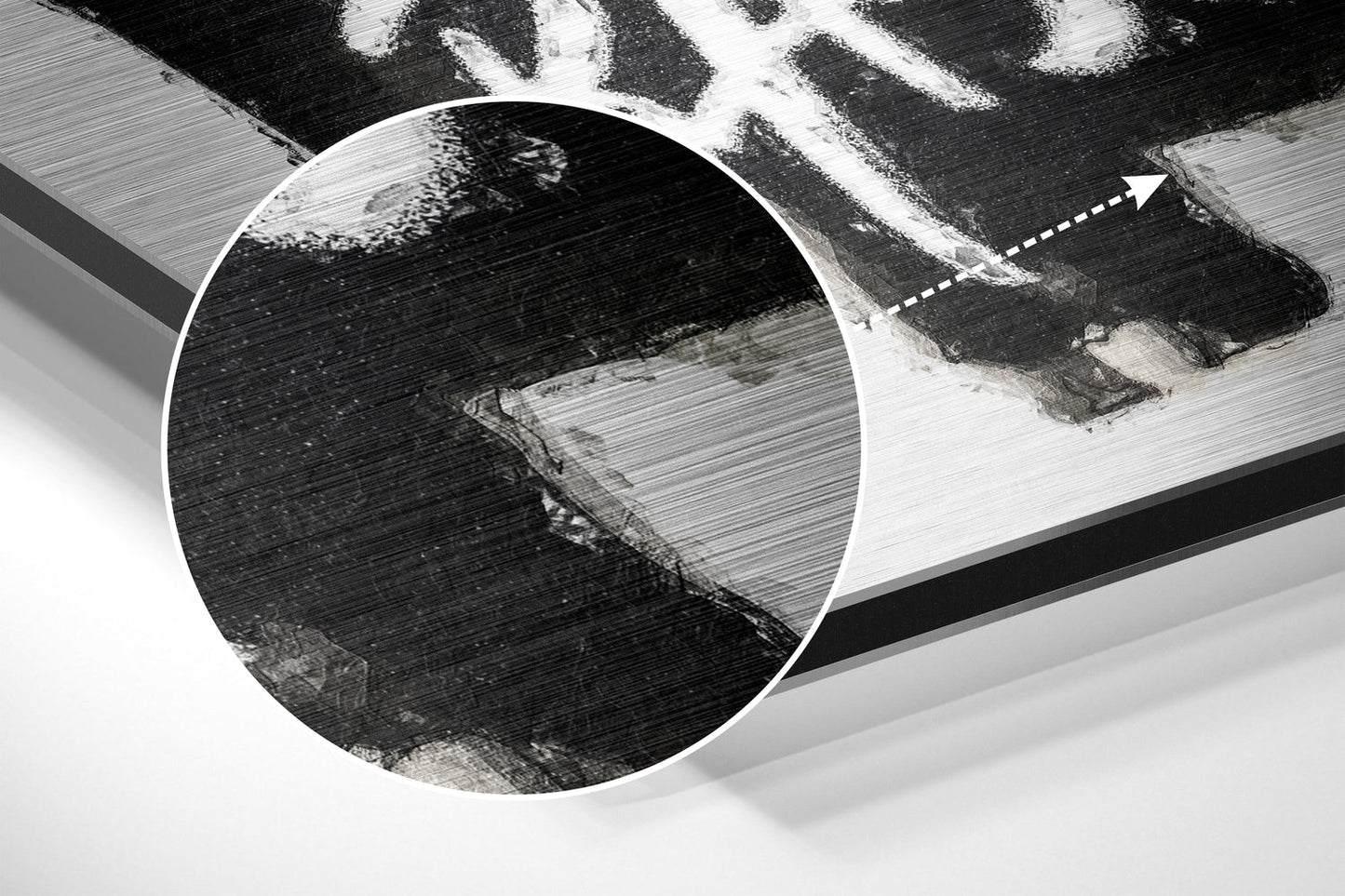 Basquiat Brushed Aluminum Dibond Wall Art