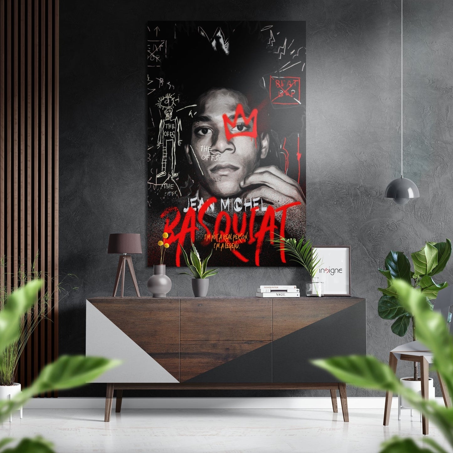 Basquiat Brushed Aluminum Dibond Wall Art
