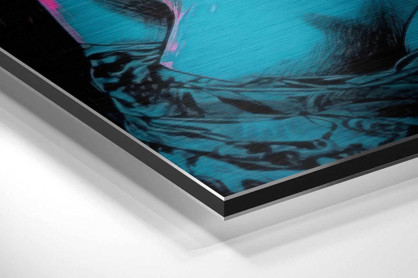 Woman Brushed Aluminum Dibond Wall Art