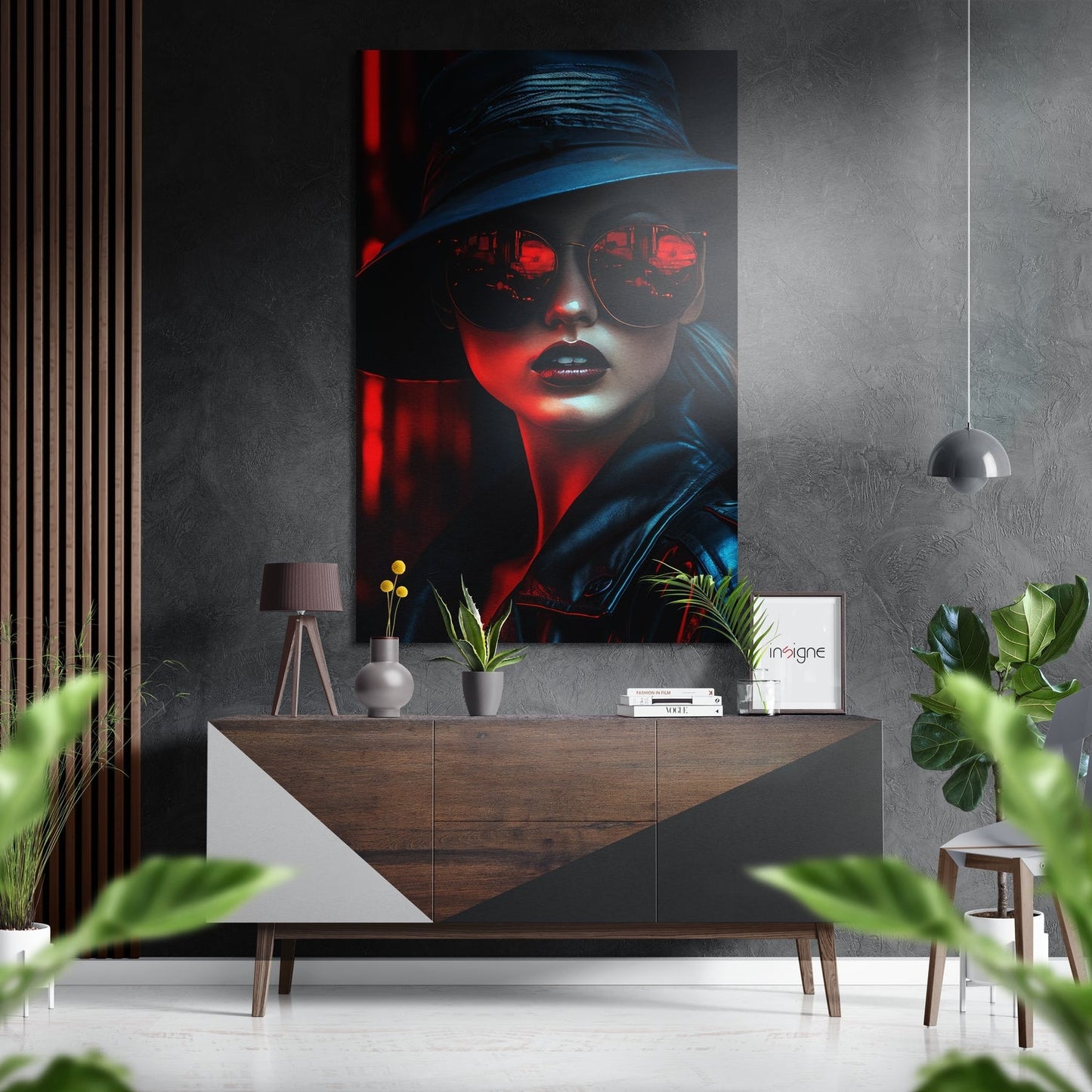 Woman Brushed Aluminum Dibond Wall Art