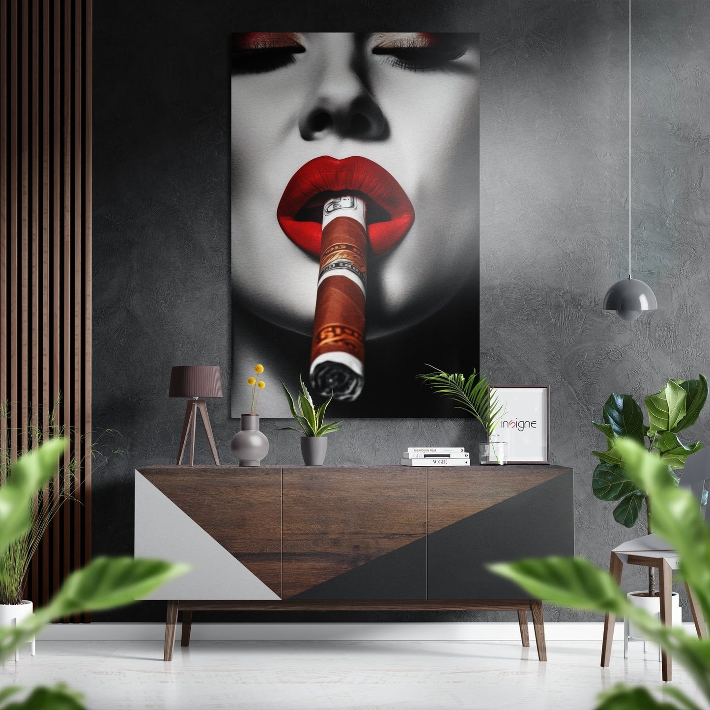 Cuban Brushed Aluminum Dibond Wall Art