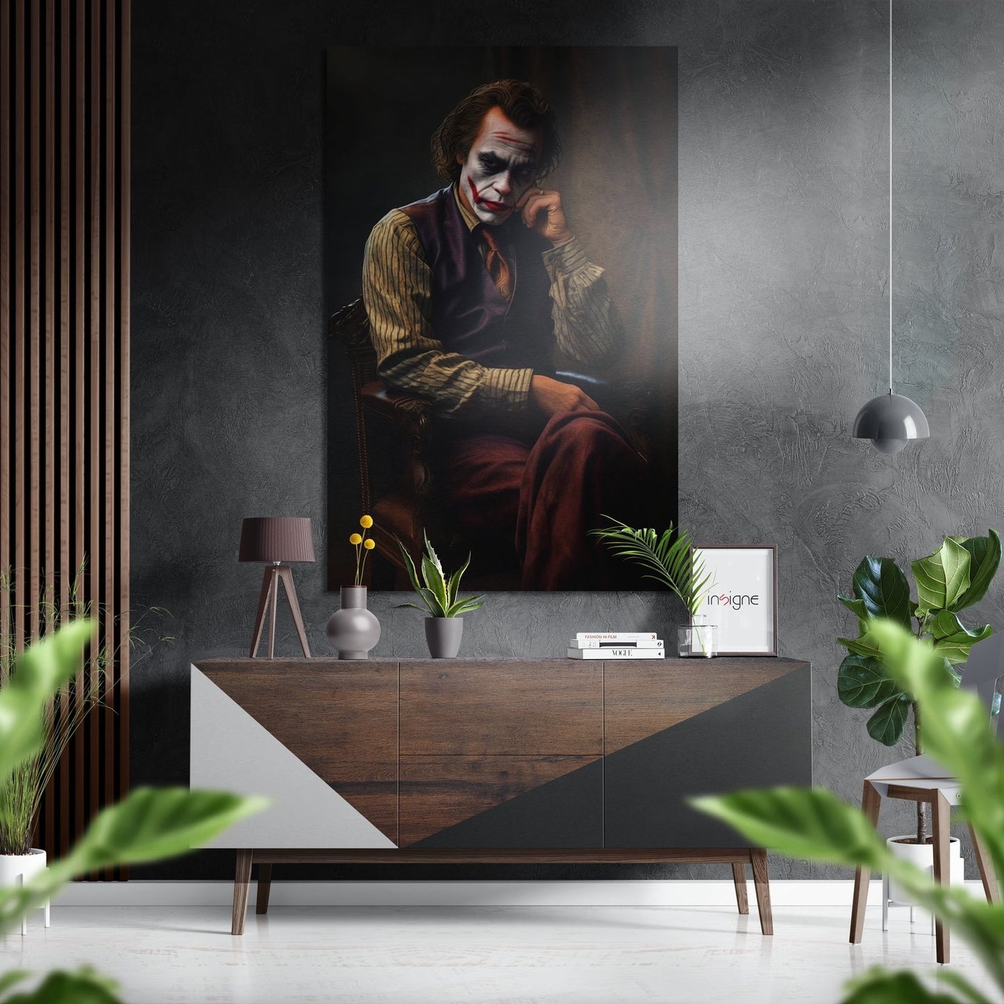 Joker Brushed Aluminum Dibond Wall Art