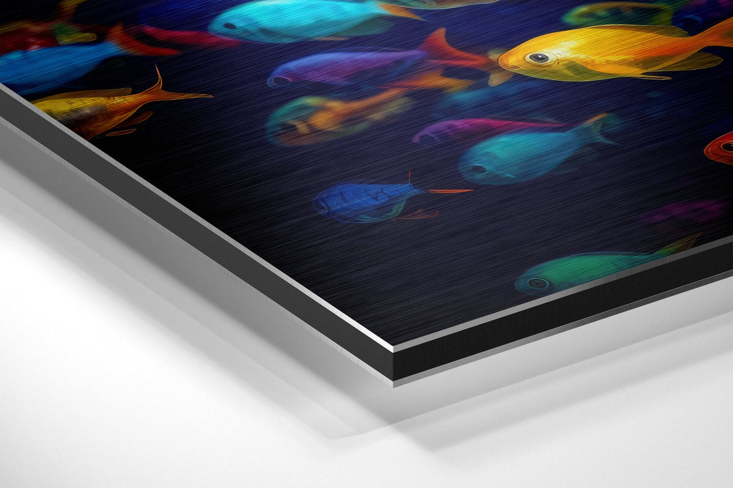 Fish Brushed Aluminum Dibond Wall Art