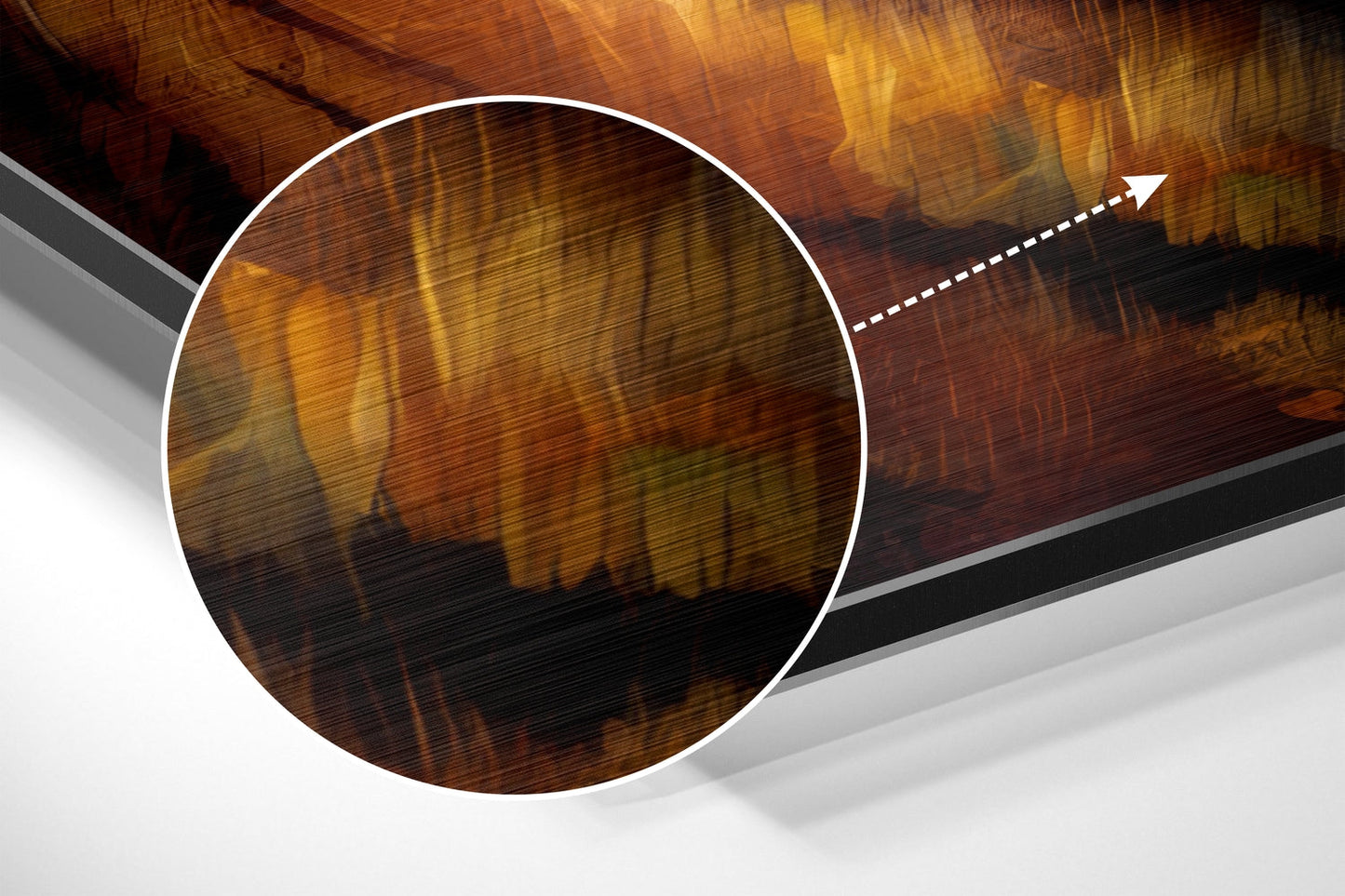 Tiger Brushed Aluminum Dibond Wall Art