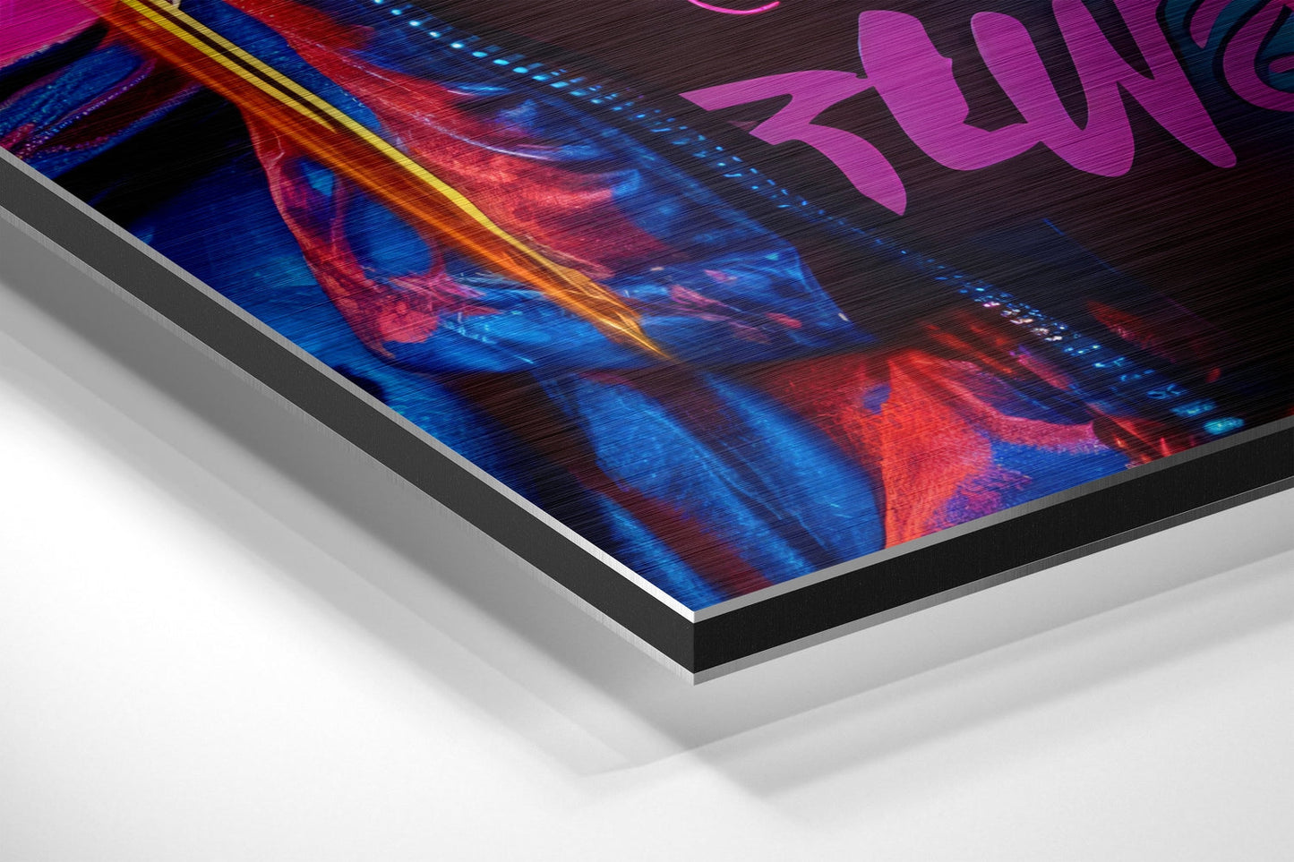 Woman Brushed Aluminum Dibond Wall Art