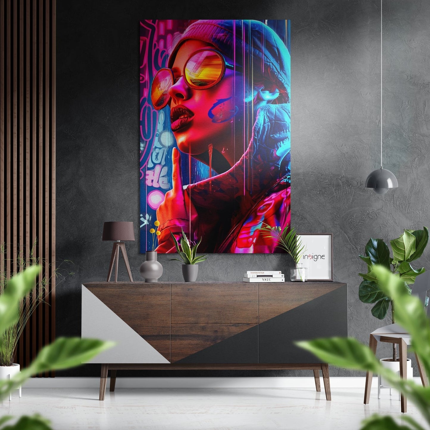 Woman Brushed Aluminum Dibond Wall Art