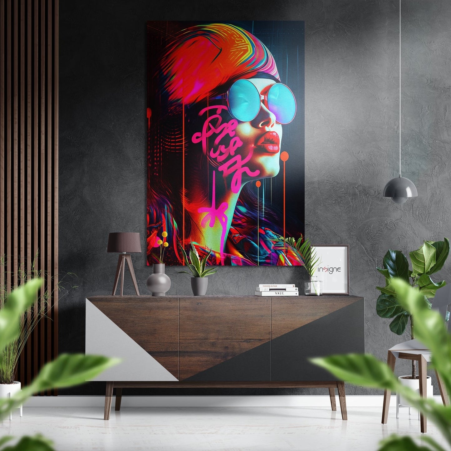 Woman Brushed Aluminum Dibond Wall Art