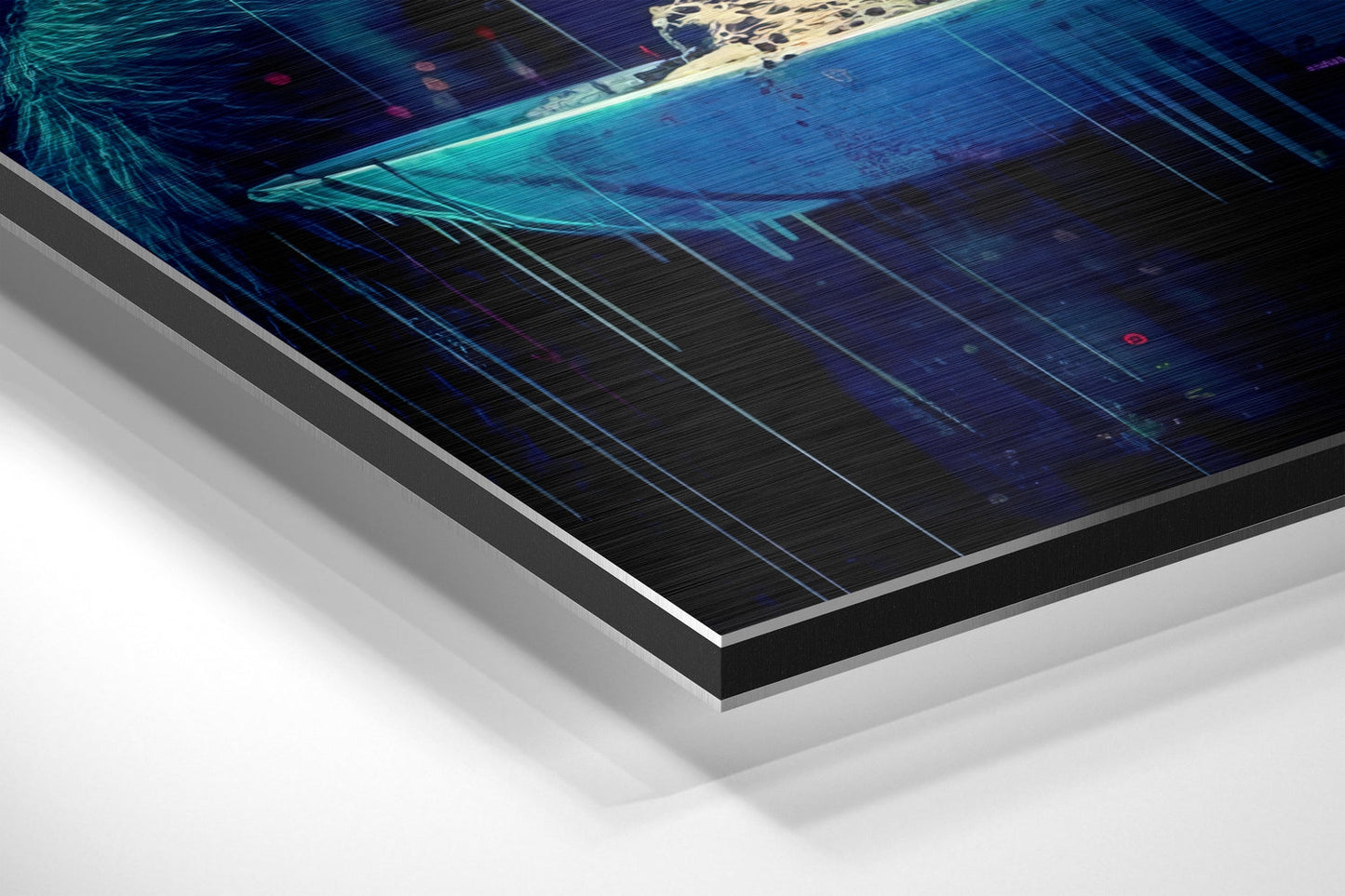 Monkey Brushed Aluminum Dibond Wall Art