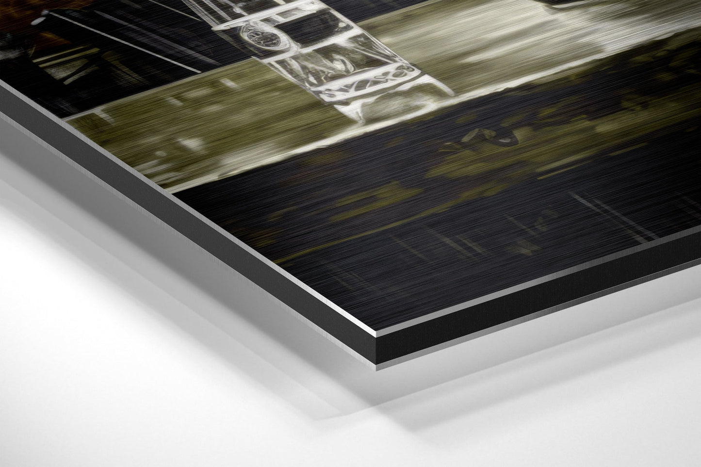 Woman in a Bar Brushed Aluminum Dibond Wall Art