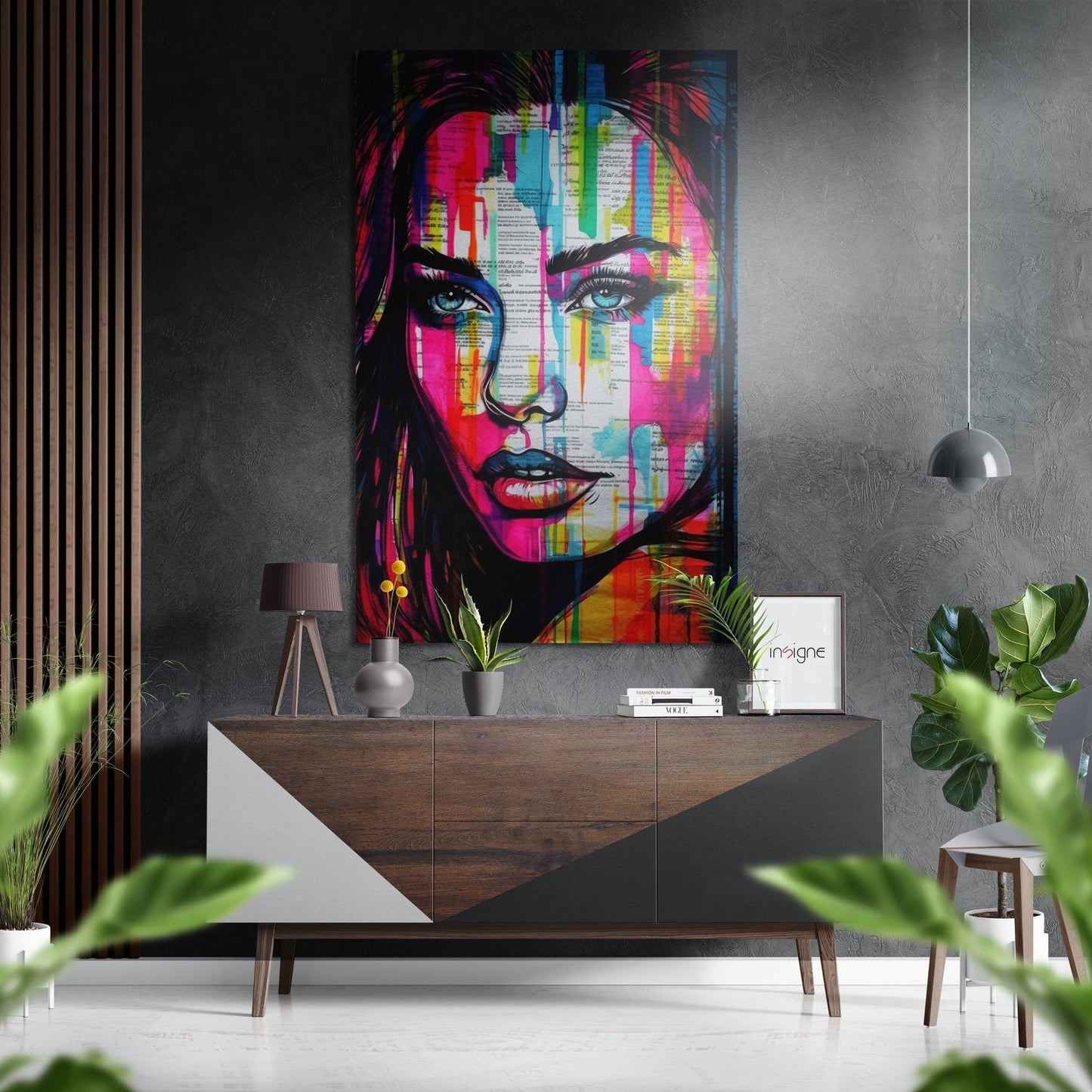 Woman Brushed Aluminum Dibond Wall Art