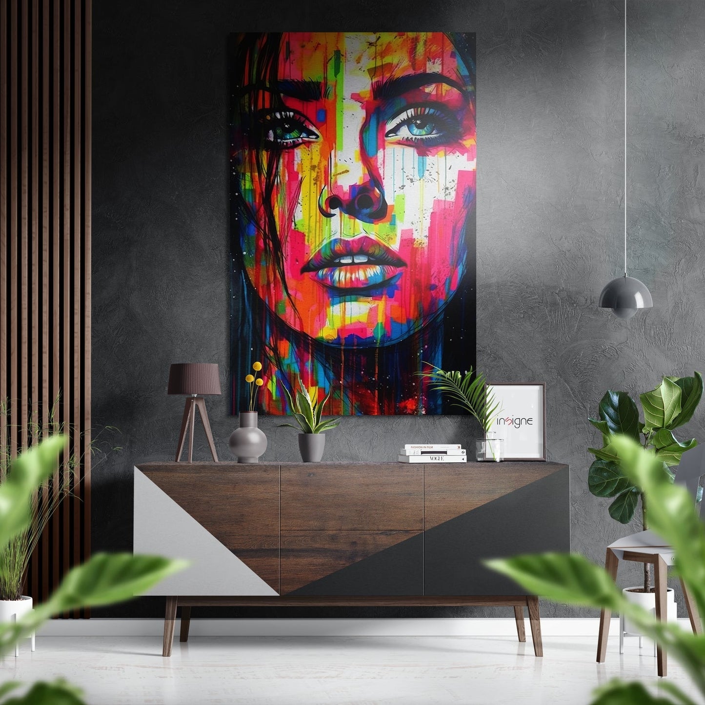 Woman Brushed Aluminum Dibond Wall Art