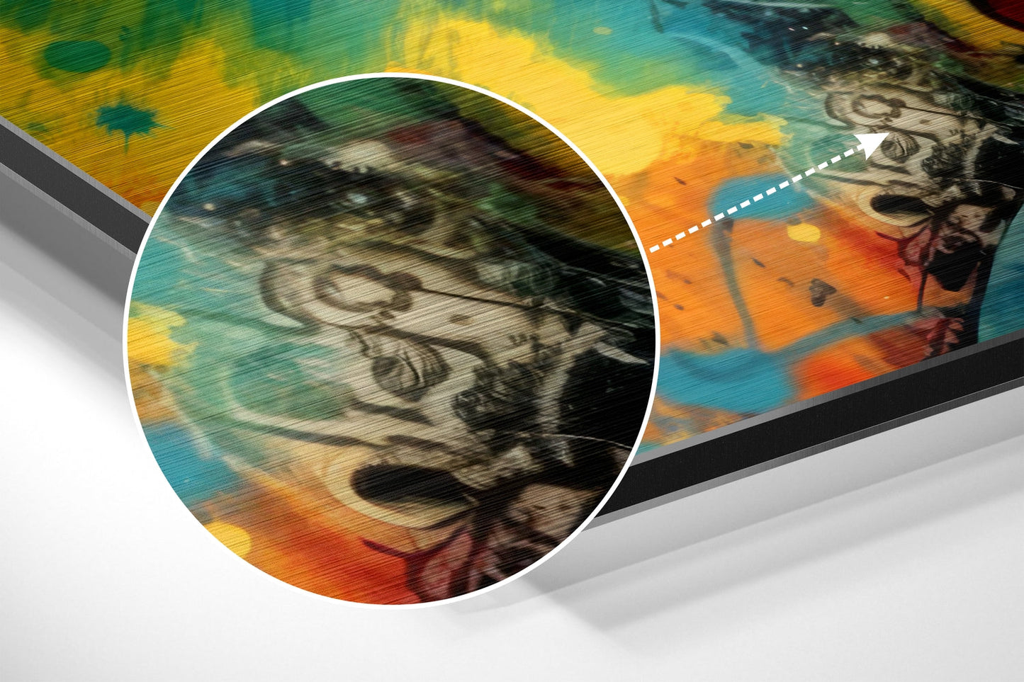Face of Her Brushed Aluminum Dibond Wall Art