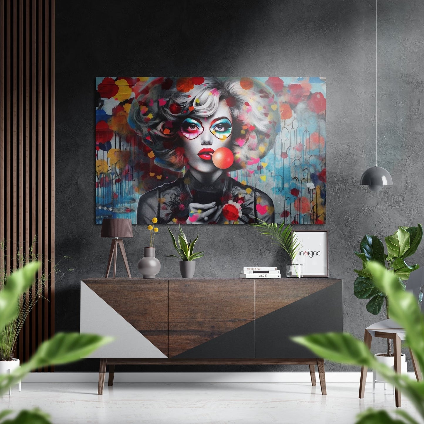 Woman Brushed Aluminum Dibond Wall Art