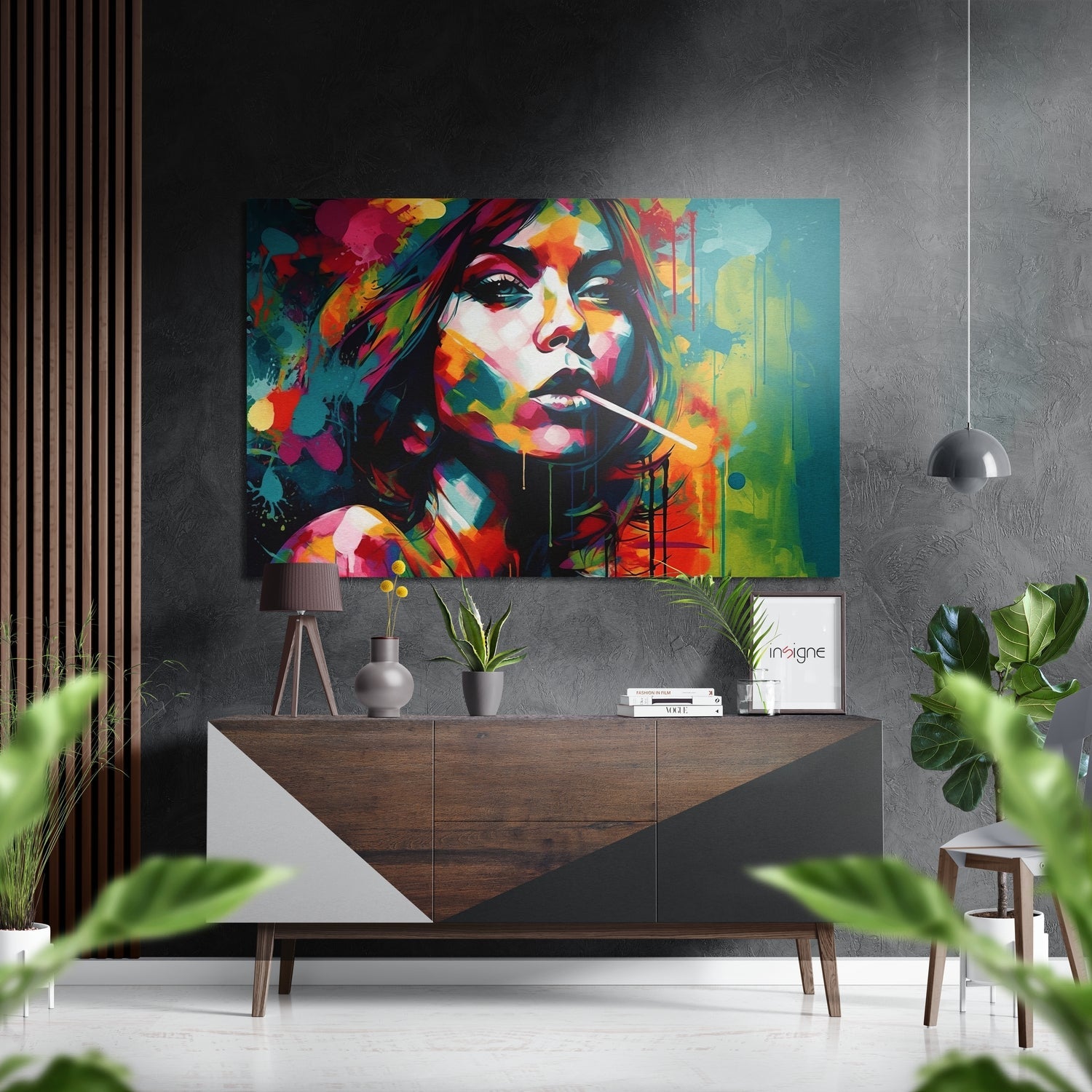 Woman Brushed Aluminum Dibond Wall Art-0