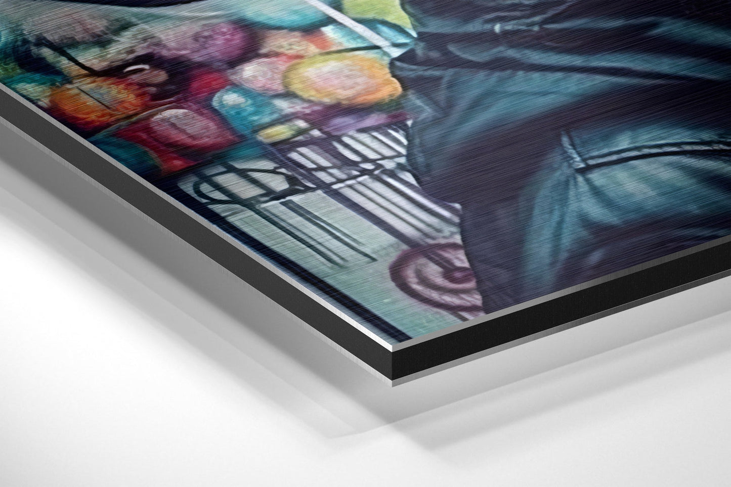 Woman Brushed Aluminum Dibond Wall Art