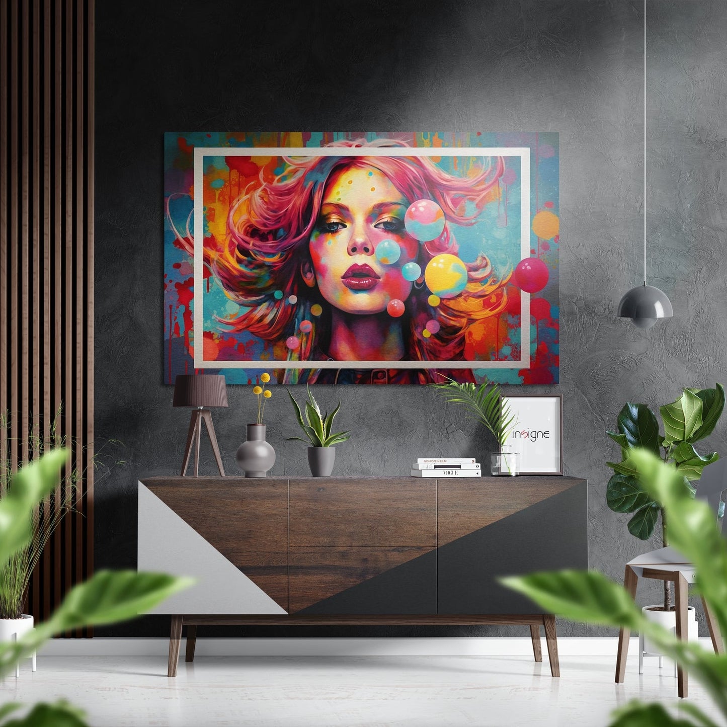 Woman Brushed Aluminum Dibond Wall Art