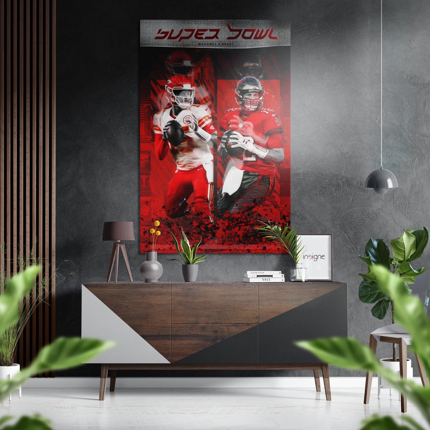 NFL Brushed Aluminum Dibond Wall Art