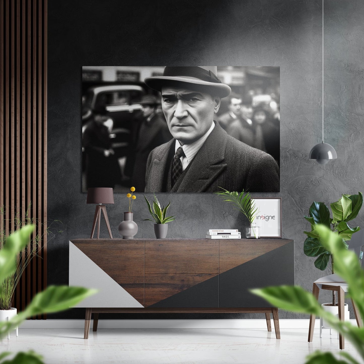 Ataturk Brushed Aluminum Dibond Wall Art