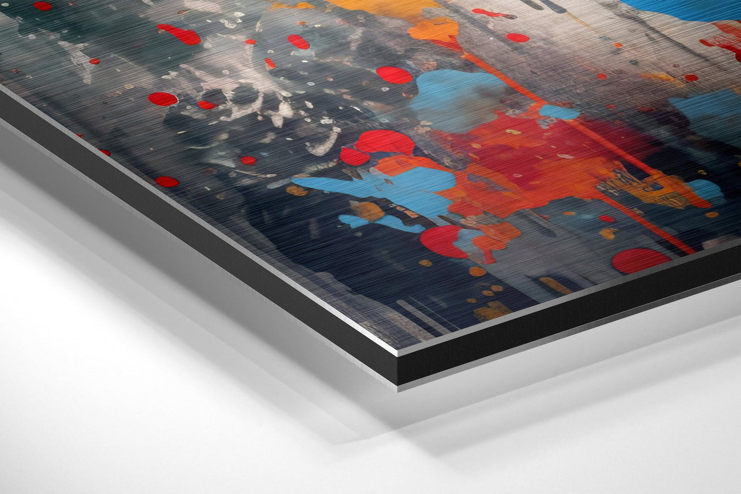 Lips Brushed Aluminum Dibond Wall Art