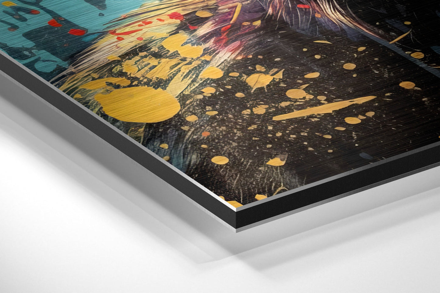 Smarty Monkey Brushed Aluminum Dibond Wall Art