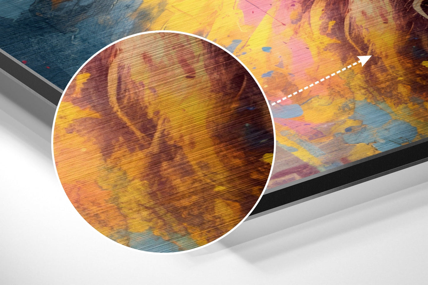 Cool Lion Brushed Aluminum Dibond Wall Art