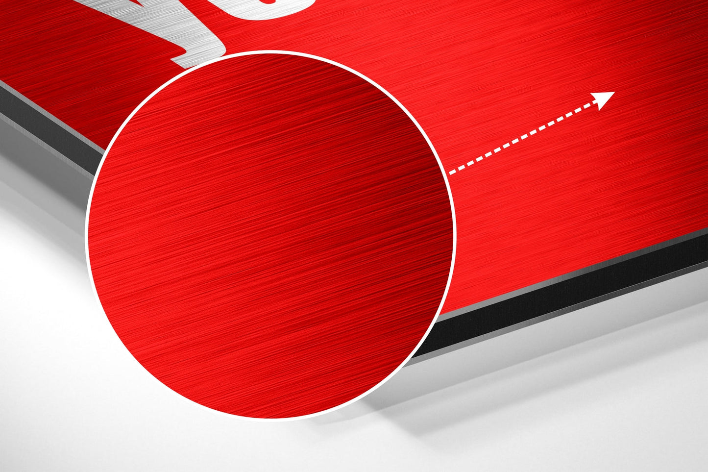 Never Tell Brushed Aluminum Dibond Wall Art