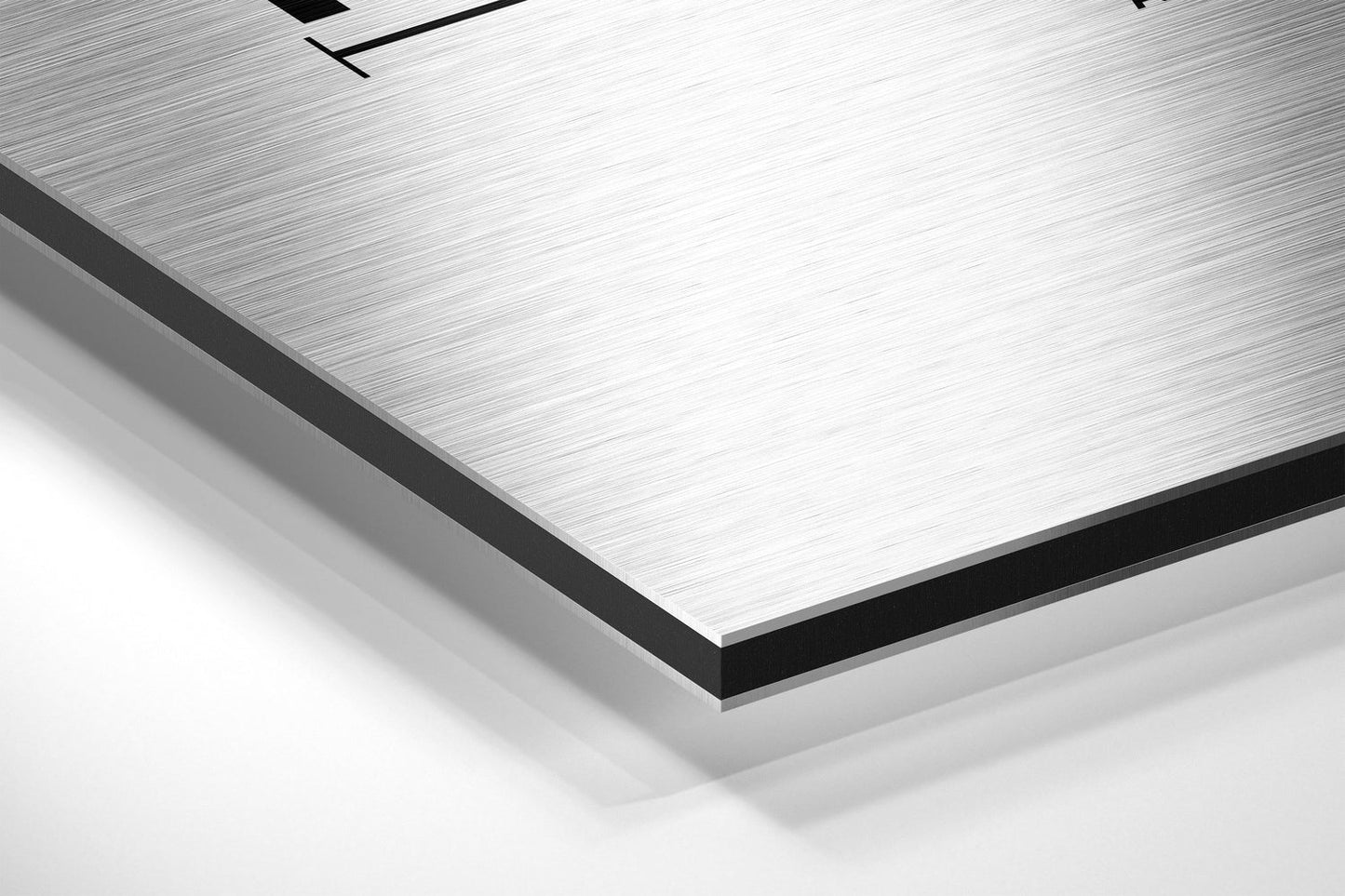 Hahaha Brushed Aluminum Dibond Wall Art