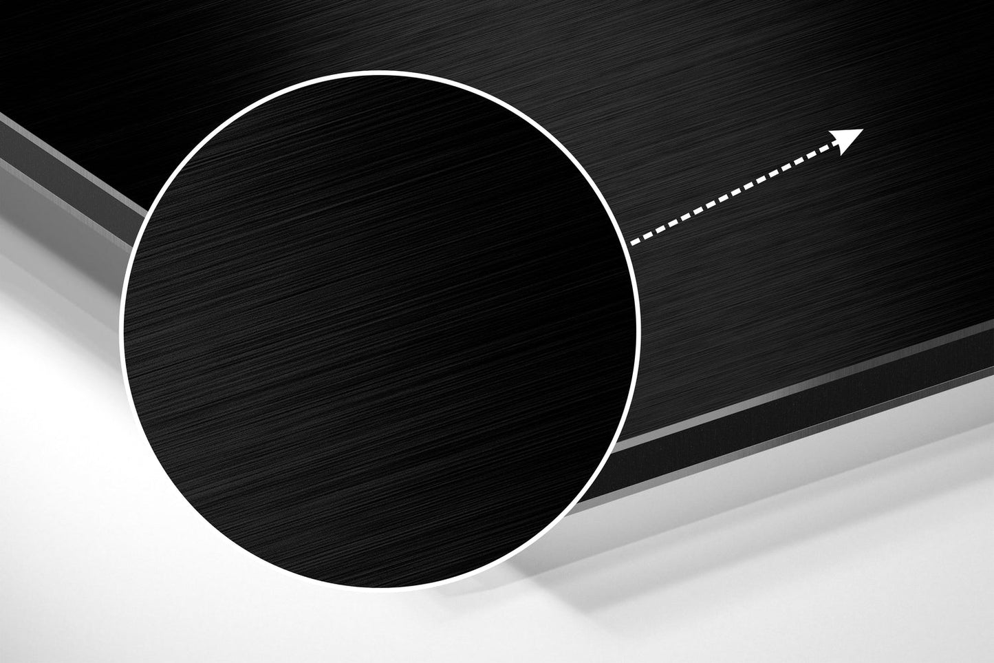 Keep It Simple Brushed Aluminum Dibond Wall Art