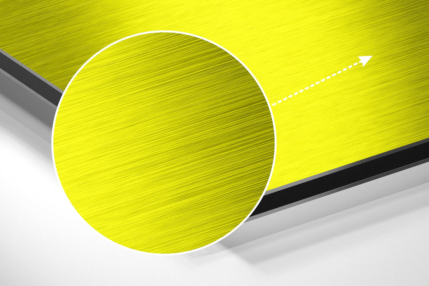 Keep It Simple Brushed Aluminum Dibond Wall Art
