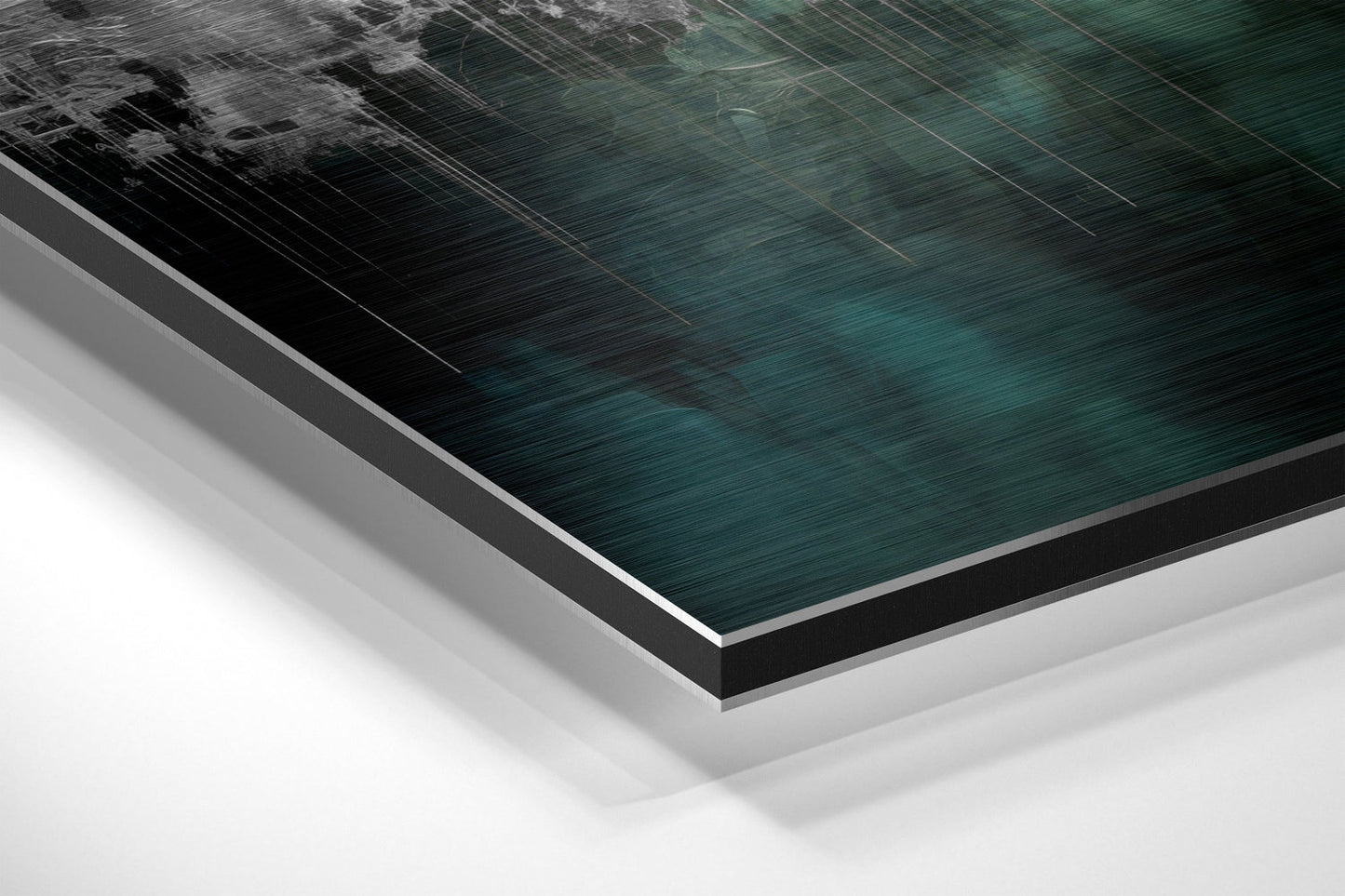City Silhouette Brushed Aluminum Dibond Wall Art
