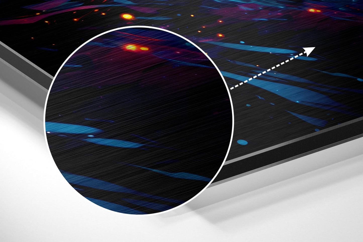 Colors of Space Brushed Aluminum Dibond Wall Art