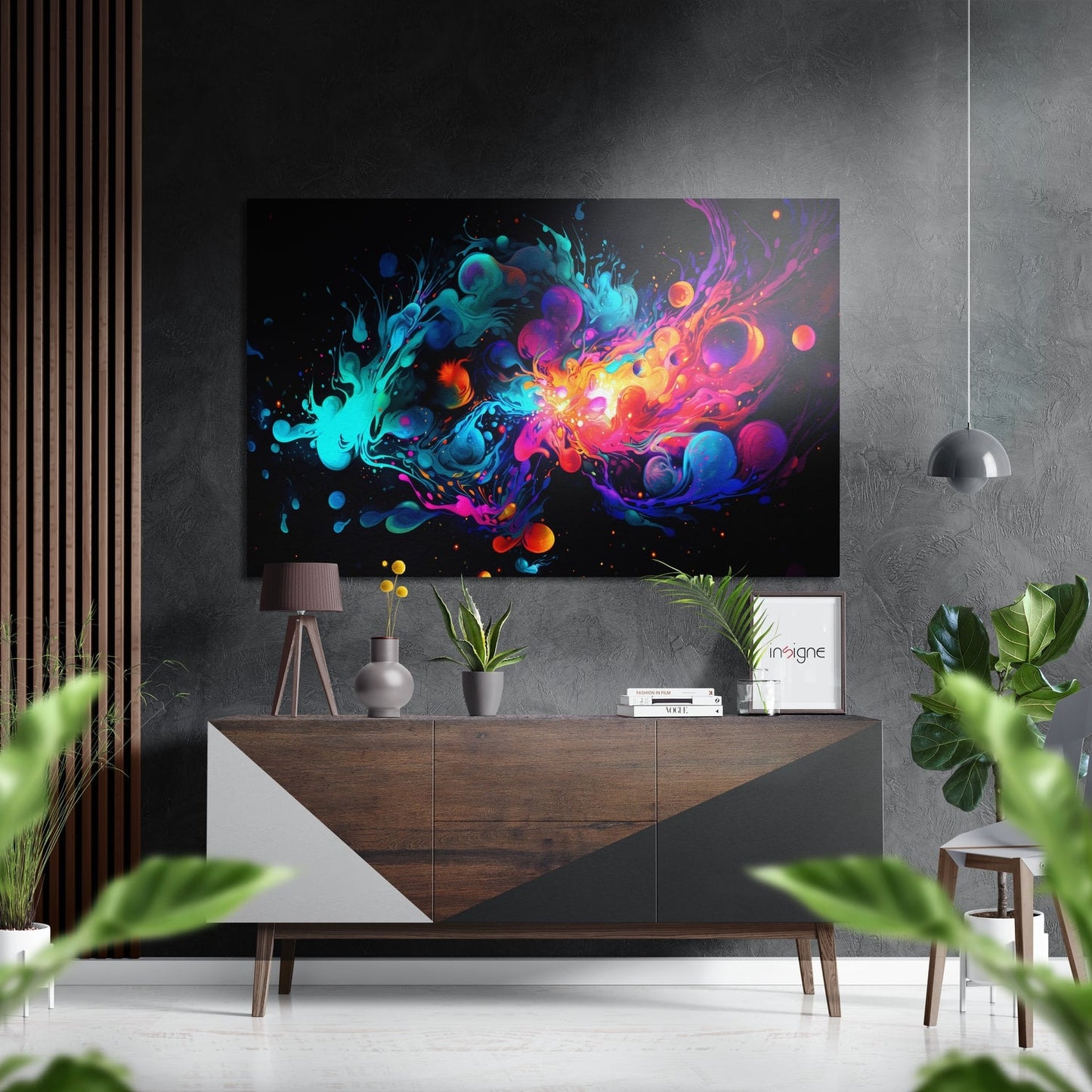 Colors of Space Brushed Aluminum Dibond Wall Art