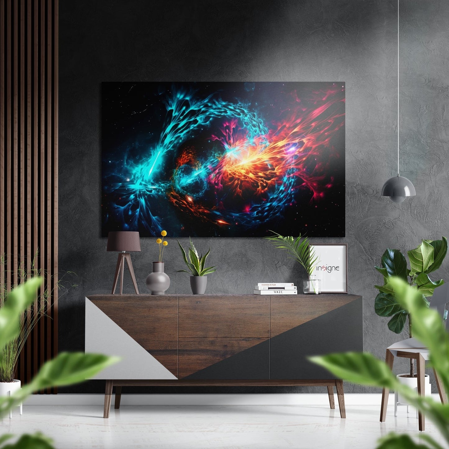 Colors of Space Brushed Aluminum Dibond Wall Art
