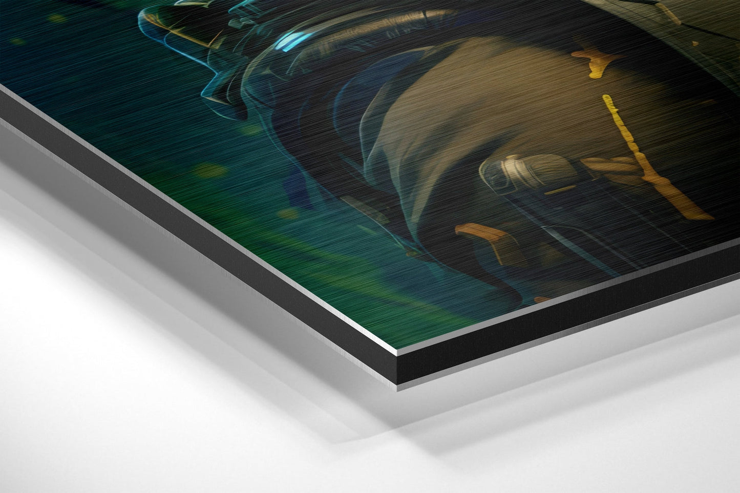 Futuristic Styles Brushed Aluminum Dibond Wall Art