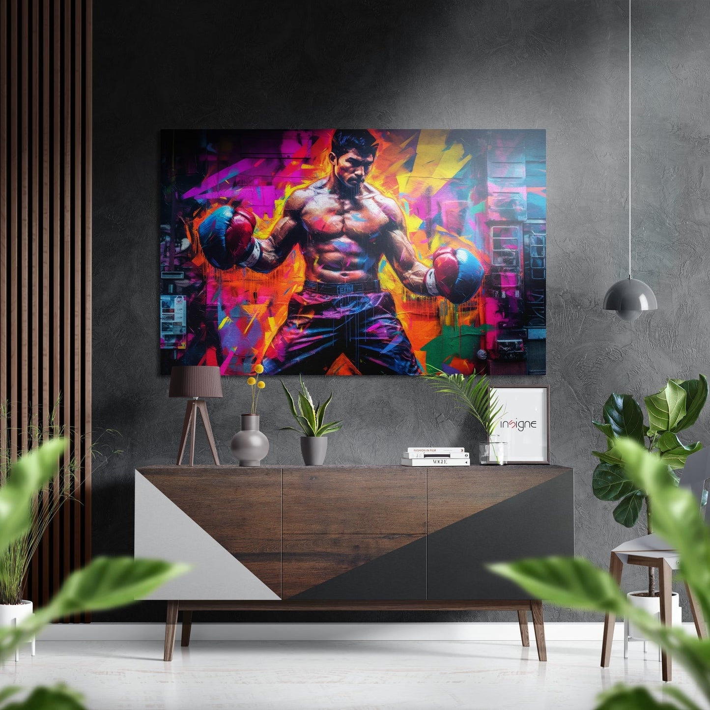Boxer Brushed Aluminum Dibond Wall Art-0