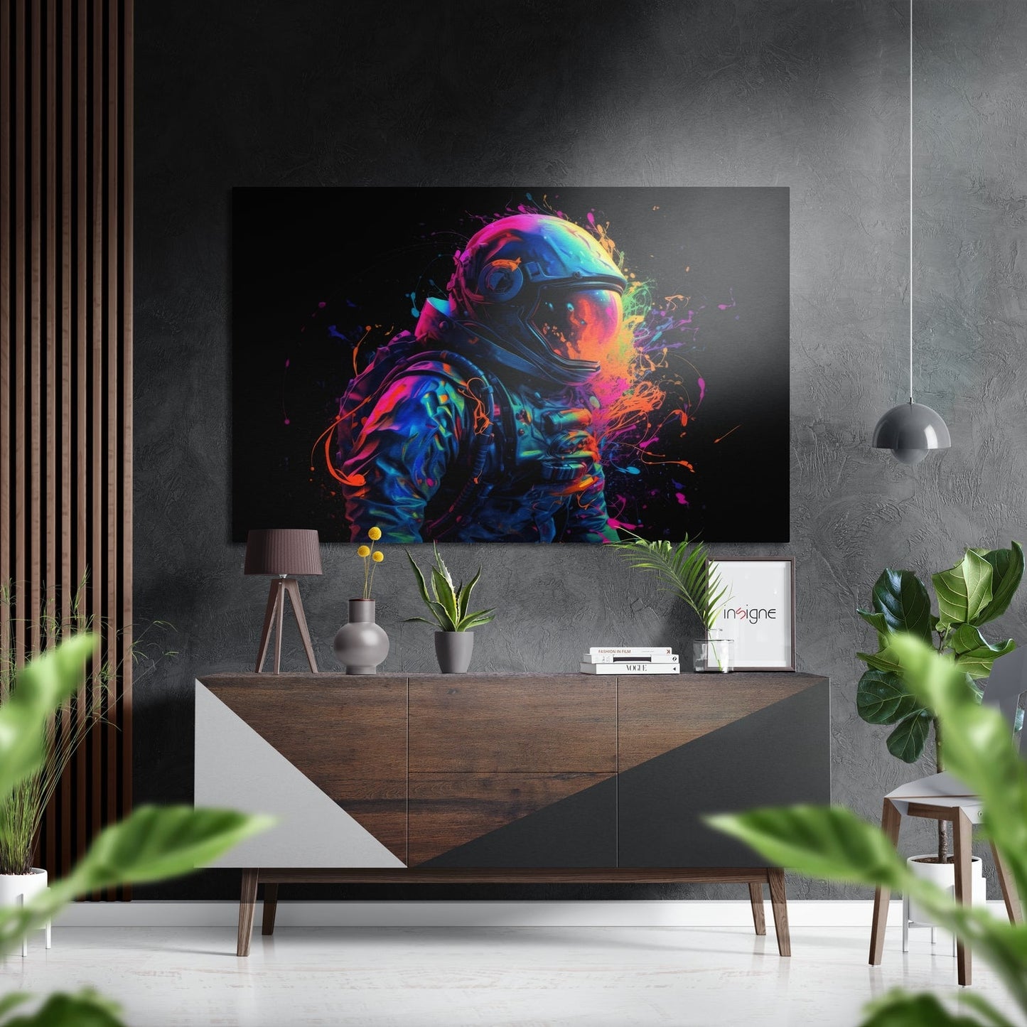 Astronaut  Brushed Aluminum Dibond Wall Art