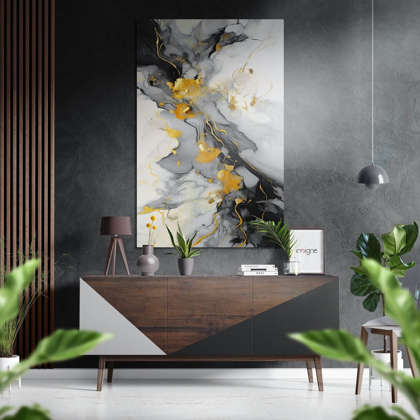 Marbleous  Brushed Aluminum Dibond Wall Art