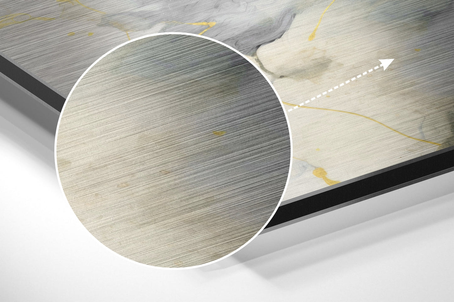 Marbleous  Brushed Aluminum Dibond Wall Art